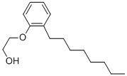 Octylphenoxyethanol molecular structure (CAS 9063-89-2)