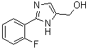 结构式 CAS# 906477-25-6, 2-(2-氟苯基)-1H-咪唑-5-甲醇