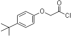 structure of CAS# 90734-55-7, 2-[4-(tert-Butyl)phenoxy]acetyl chloride;(4-tert-Butylphenoxy)acetyl chloride; (p-tert-Butylphenoxy)acetyl chloride