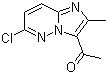 3-Acetyl-6-chloro-2-methylimidazo[1,2-b]pyridazine molecular structure (CAS 90734-73-9)