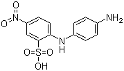 结构式 CAS# 91-29-2, 4'-氨基-4-硝基二苯胺-2-磺酸