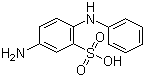 structure of CAS# 91-30-5, 4-Aminodiphenylamine-2-sulfonic acid;5-Amino-2-(phenylamino)-benzenesulfonic acid; 2-(Phenylamino)-5-aminobenzenesulfonic acid; 4-Amino-1,1'-diphenylamine-2-sulfonic acid; 4-Amino-2-sulfodiphenylamine; 5-Amino-2-anilinobenzenesulfonic acid; 6-Anilinometanilic acid; N-Phenyl-p-phenylenediamine-2-sulfonic acid