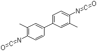 structure of CAS# 91-97-4, 3,3'-Dimethyl-4,4'-biphenylene diisocyanate;3,3'-Dimethylbiphenyl-4,4'-diyl diisocyanate