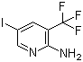 结构式 CAS# 911112-05-5, 5-碘-3-(三氟甲基)吡啶-2-胺