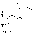 5-Amino-1-(2-pyrimidinyl)-1H-pyrazole-4-carboxylic acid ethyl ester molecular structure (CAS 91129-95-2)