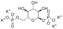 Tetrapotassium 1,6-di-O-phosphonato-alpha-D-glucopyranose molecular structure (CAS 91183-87-8)