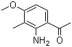 structure of CAS# 912347-94-5, 2-Methyl-3-amino-4-acetylanisole;1-(2-Amino-4-methoxy-3-methylphenyl)ethanone