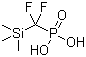 (Difluorotrimethylsilanylmethyl)phosphonic acid molecular structure (CAS 913263-04-4)