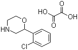 结构式 CAS# 913297-04-8, 2-(2-氯苯基)吗啉草酸盐