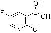 结构式 CAS# 913373-43-0, 2-氯-5-氟吡啶-3-硼酸