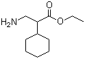 Ethyl 3-amino-2-cyclohexylpropanoate molecular structure (CAS 91370-48-8)