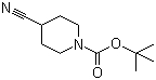 structure of CAS# 91419-52-2, 1-Boc-4-cyanopiperidine;N-Boc-4-cyanopiperidine; tert-Butyl 4-cyanopiperidine-1-carboxylate