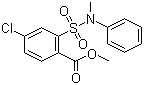 structure of CAS# 914221-64-0, Methyl 4-chloro-2-(N-methyl-N-phenylsulphonamide)benzoate;4-Chloro-2-(N-methyl-N-phenylsulfonamide)benzoicacid methyl ester