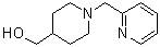 结构式 CAS# 914349-21-6, 1-(2-吡啶基甲基)-4-哌啶甲醇