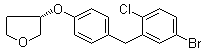 结构式 CAS# 915095-89-5, (3S)-3-[4-[(5-溴-2-氯苯基)甲基]苯氧基]四氢呋喃