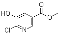 structure of CAS# 915107-30-1, 6-Chloro-5-hydroxy-3-pyridinecarboxylic acid methyl ester
