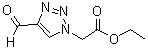 structure of CAS# 915370-02-4, (4-Formyl-[1,2,3]triazol-1-yl)acetic acid ethyl ester