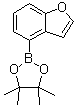 结构式 CAS# 915412-92-9, 4-(4,4,5,5-四甲基-[1,3,2]二氧硼杂环戊烷-2-基)苯并呋喃