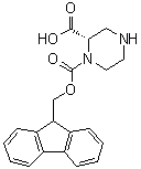 结构式 CAS# 915749-50-7, (2S)-1,2-哌嗪二甲酸 1-芴甲基酯