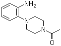 结构式 CAS# 91646-45-6, 1-(4-(2-氨基苯基)哌嗪-1-基)乙酮