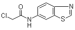 结构式 CAS# 916791-26-9, N-6-苯并噻唑基-2-氯乙酰胺