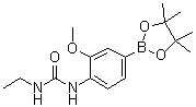 structure of CAS# 917111-46-7, N-Ethyl-N'-[2-methoxy-4-(4,4,5,5-tetramethyl-1,3,2-dioxaborolan-2-yl)phenyl]urea