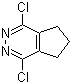 structure of CAS# 91846-80-9, 1,4-Dichloro-6,7-dihydro-5H-cyclopenta[d]pyridazine