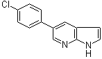 结构式 CAS# 918516-27-5, 5-(4-氯苯基)-1H-吡咯并[2,3-b]吡啶