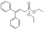 structure of CAS# 91861-56-2, (3,3-Diphenyl-2-propenyl)phosphonic acid diethyl ester