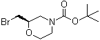结构式 CAS# 919286-58-1, (2R)-2-(溴甲基)-4-吗啉羧酸叔丁酯