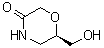结构式 CAS# 919286-65-0, (R)-6-(羟基甲基)吗啉-3-酮