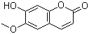 结构式 CAS# 92-61-5, 东莨菪内酯; 莨菪亭; 7-羟基-6-甲氧基香豆素; 7-羟基-6-甲氧基-2H-1-苯并吡喃-2-酮