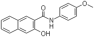 3-Hydroxy-4'-methoxy-2-naphthanilide molecular structure (CAS 92-79-5)