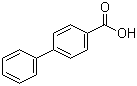 结构式 CAS# 92-92-2, 4-苯基苯甲酸; 对苯基苯甲酸; 4-联苯羧酸; 联苯单甲酸