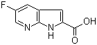 结构式 CAS# 920978-94-5, 5-氟-1H-吡咯并[2,3-b]吡啶-2-甲酸