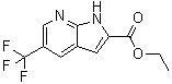 结构式 CAS# 920978-97-8, 5-三氟甲基-1H-吡咯并[2,3-b]吡啶-2-羧酸乙酯