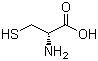 结构式 CAS# 921-01-7, D-半胱氨酸; (S)-2-氨基-3-巯基丙酸
