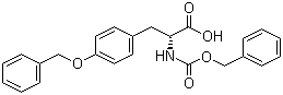 N-[(Phenylmethoxy)carbonyl]-O-(phenylmethyl)-D-tyrosine molecular structure (CAS 92455-53-3)