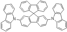 structure of CAS# 924899-38-7, 9,9'-(9,9'-Spirobi[9H-fluorene]-2,7-diyl)bis-9H-carbazole;Spiro-2CBP