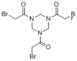 结构式 CAS# 92531-02-7, 1,1',1''-(1,3,5-三嗪烷-1,3,5-三基)三(2-溴乙烷-1-酮)