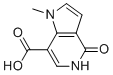 structure of CAS# 925917-49-3, 1-Methyl-4-oxo-4,5-dihydro-1h-pyrrolo[3,2-c]pyridine-7-carboxylic acid