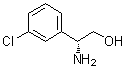 结构式 CAS# 926291-77-2, (betaR)-beta-氨基-3-氯苯乙醇