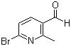 structure of CAS# 926293-55-2, 6-Bromo-2-methylpyridine-3-carboxaldehyde