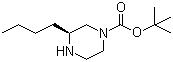 structure of CAS# 928025-60-9, (3S)-3-Butyl-1-piperazinecarboxylic acid tert-butyl ester