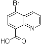 结构式 CAS# 928839-62-7, 5-溴喹啉-8-羧酸