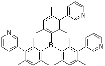 结构式 CAS# 929203-02-1, 三[2,4,6-三甲基-3-(3-吡啶基)苯基]硼烷