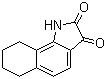 structure of CAS# 92952-46-0, 6,7,8,9-Tetrahydro-1H-benzo[g]indole-2,3-dione;6,7,8,9-Tetrahydrobenz[g]isatin