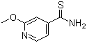 structure of CAS# 929972-07-6, 2-Methoxy-4-pyridinecarbothioamide