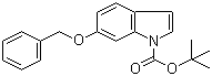 结构式 CAS# 933474-39-6, 1-Boc-6-苄氧基吲哚; 6-苄氧基-1H-吲哚-1-羧酸叔丁酯