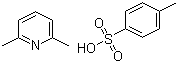 structure of CAS# 93471-41-1, 2,6-Dimethylpyridinium 4-methylbenzenesulfonate;2,6-Dimethylpyridinium p-toluenesulfonate; 2,6-Lutidinium tosylate